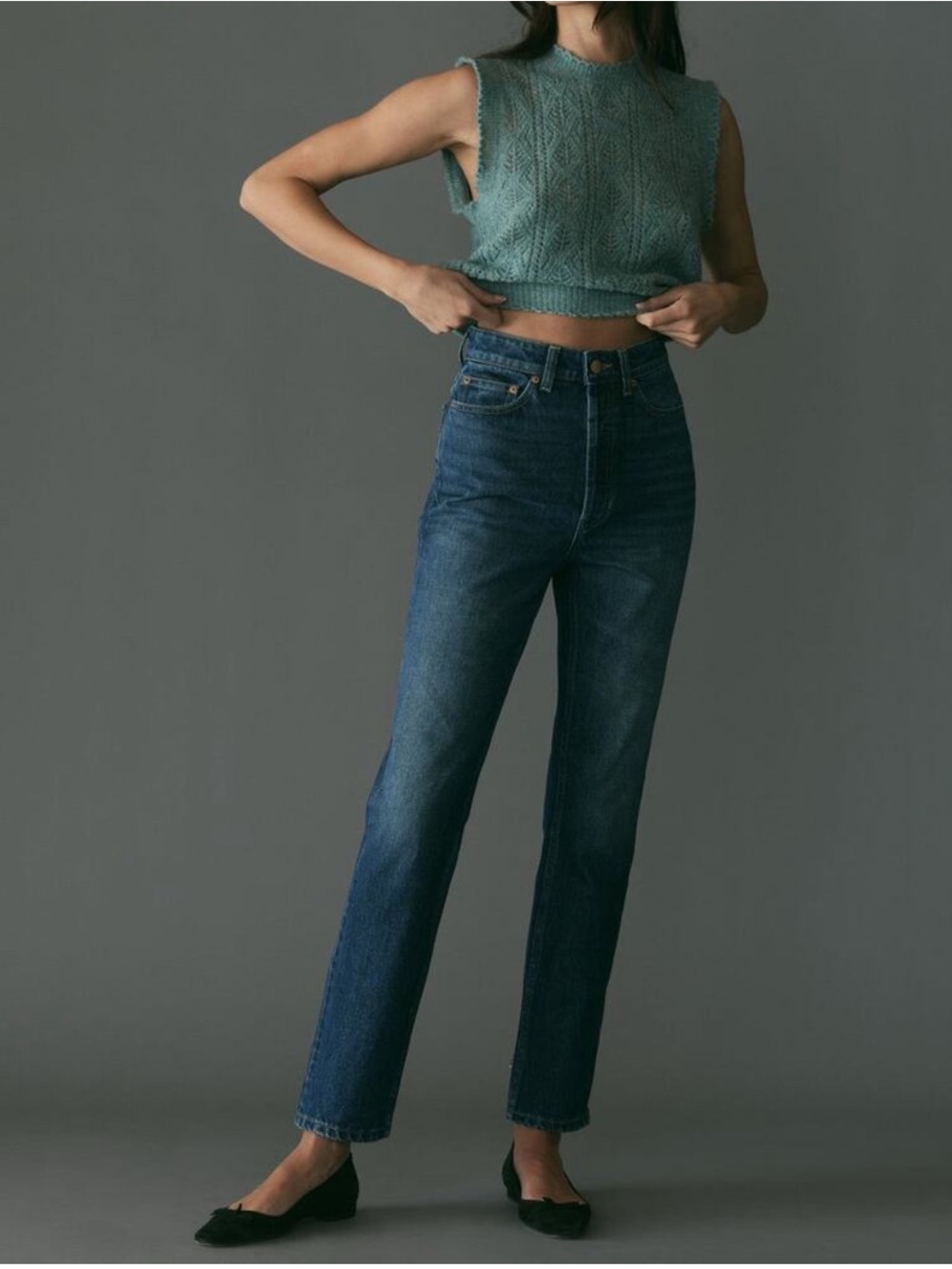 NWT DÔEN Diana Jeans in Bleu D’Hier Wash